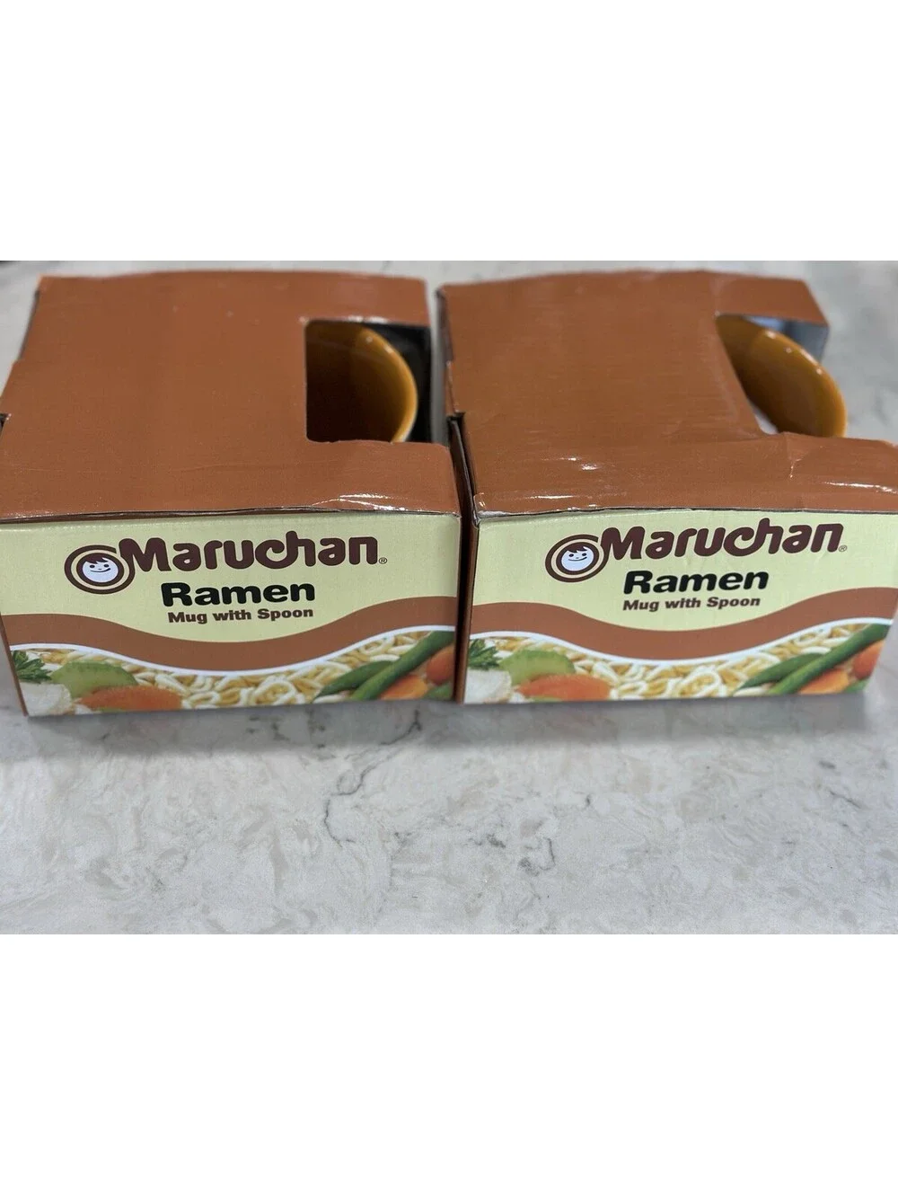 New In Box Maruchan Noodle Bowl Ramen Noodle Bowl with Spoon 24 oz Ceramic Bowl